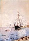 Drying the Main at Anchor